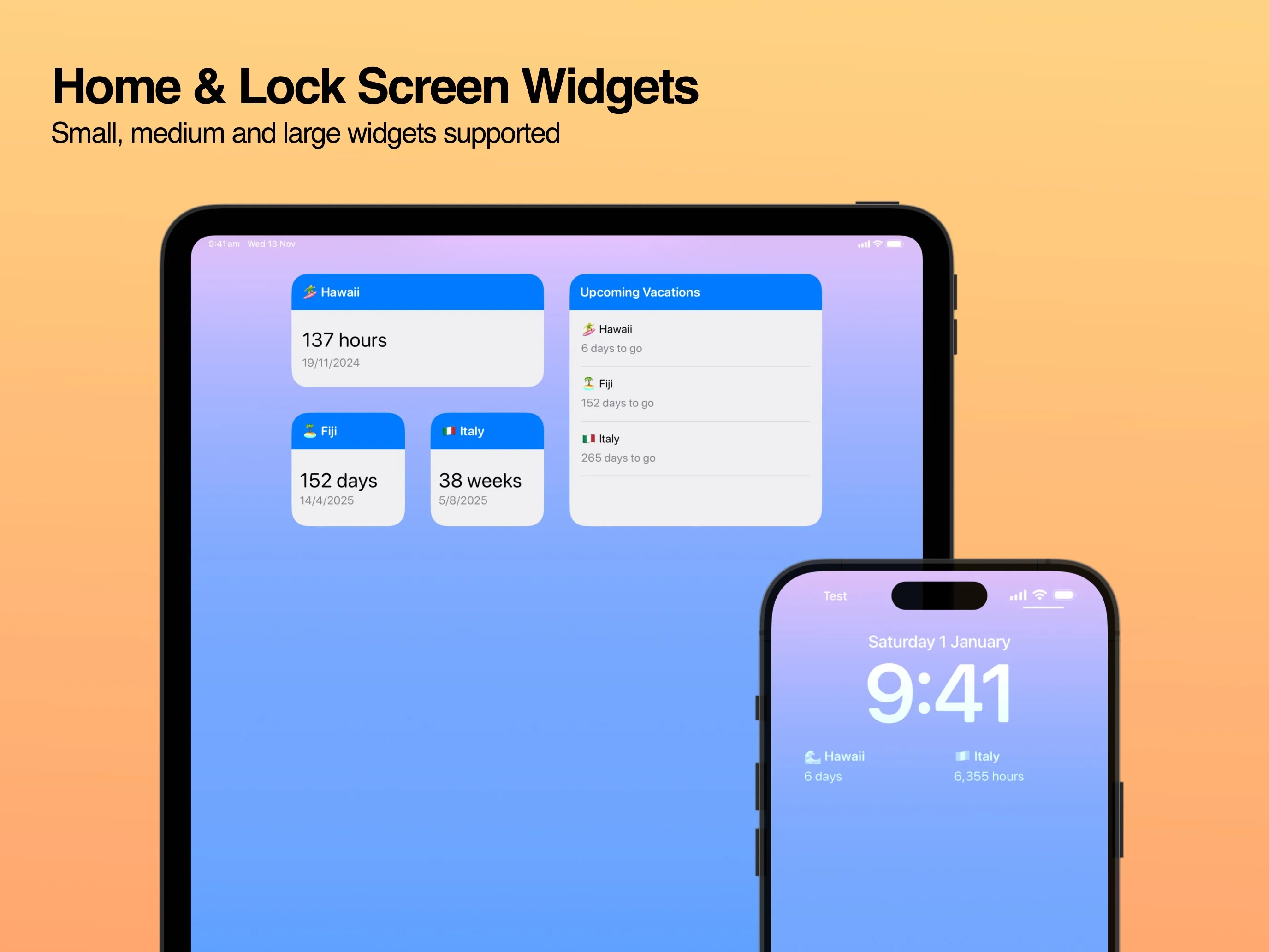 Screenshot of VacaySoon app
